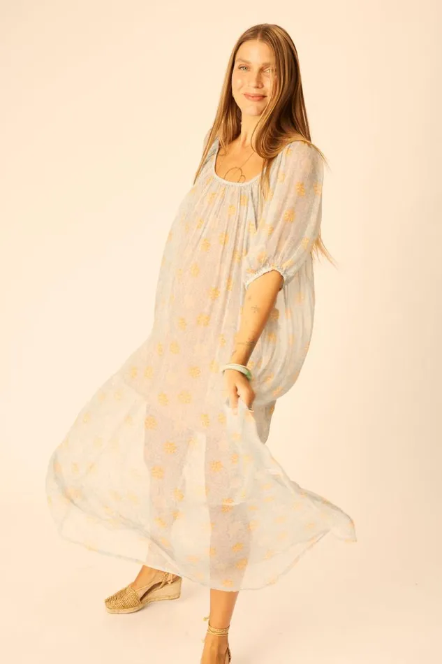 Women Natalie Martin Dresses Vivi Dress Snowflake Tangerine