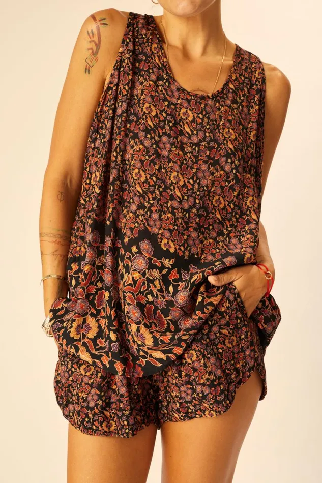 Women Natalie Martin Tops Ariana Tank Petite Fleur Noire