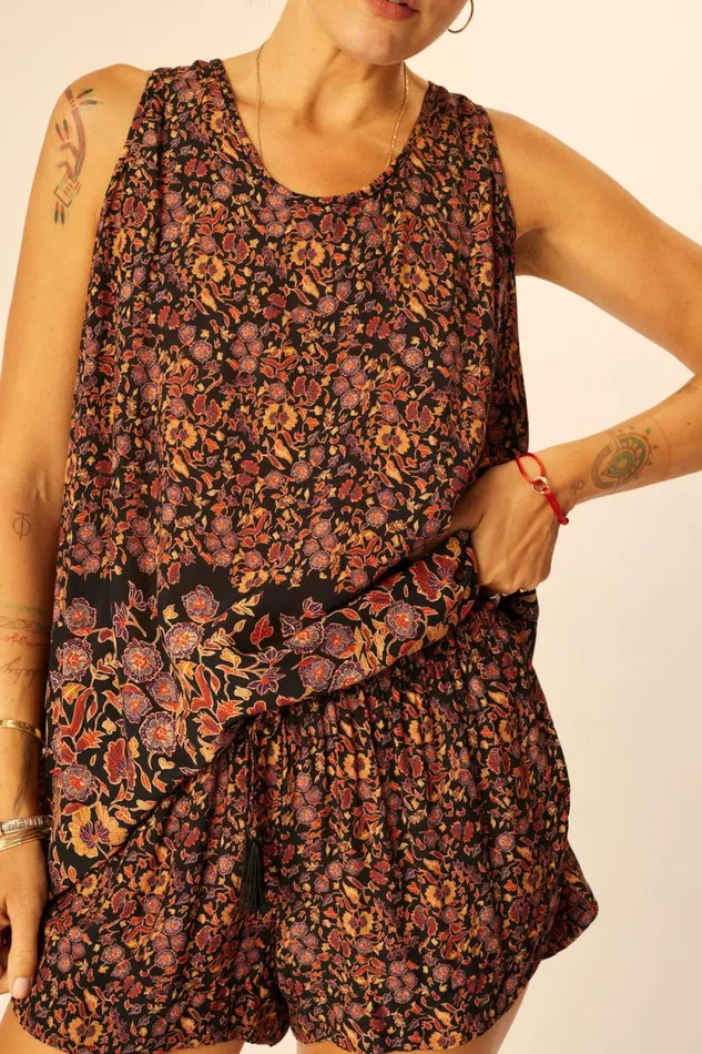 Women Natalie Martin Tops Ariana Tank Petite Fleur Noire