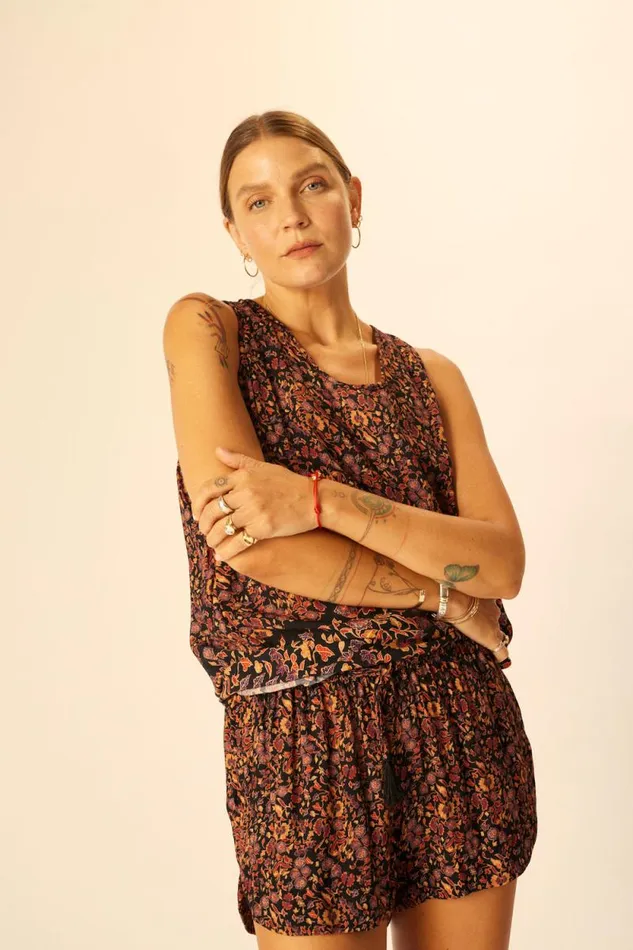 Women Natalie Martin Tops Ariana Tank Petite Fleur Noire