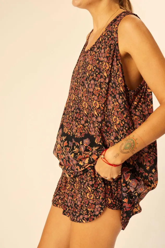 Women Natalie Martin Tops Ariana Tank Petite Fleur Noire