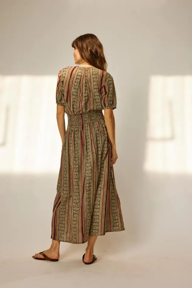 Women Natalie Martin Tops Violet Top Paisley Stripe Black