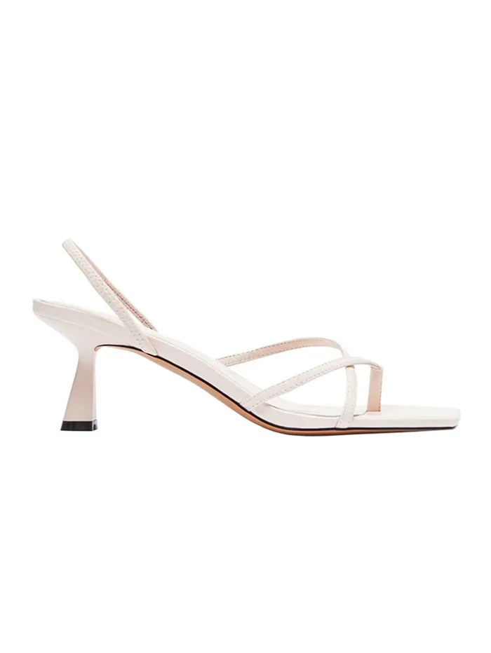 Women Nelson Made 8211 Fleur Midi In Crema The UNDONE Heels