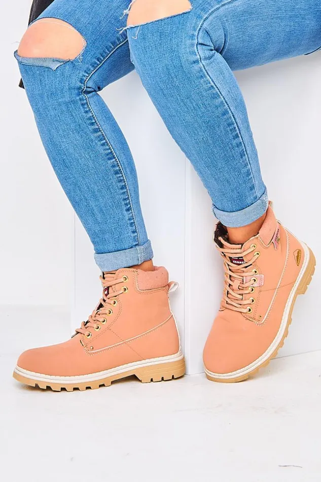 Women Nevada Nbx Pink Carrera Boots Beige Brentiny Paris Ankle Boots 8211 Boots