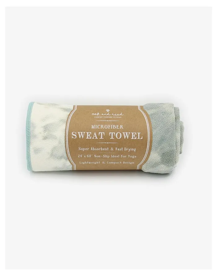 Women Oak And Reed Tie Dye Microfiber Yoga Towel Green Multi Madewell MWL Athleisure