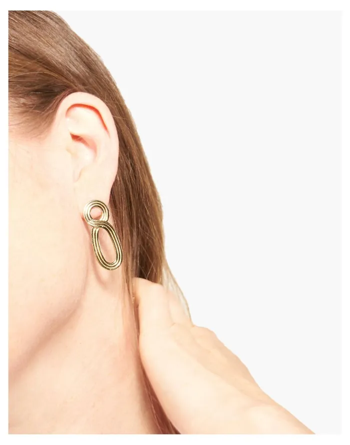 Women Odette Linnea Earrings Brass Madewell Earrings Women Odette Linnea Earrings Brass Madewell Earrings