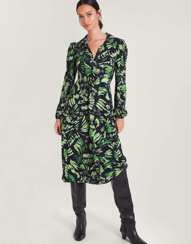 Women Ophelia Print Midi Dress Green Monsoon Dresses