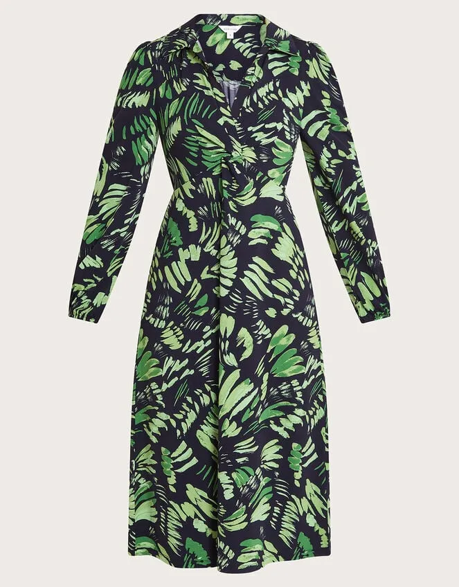 Women Ophelia Print Midi Dress Green Monsoon Dresses
