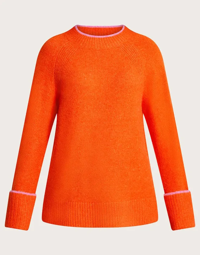 Women Oti Oversized Jumper Orange Monsoon Jumpers