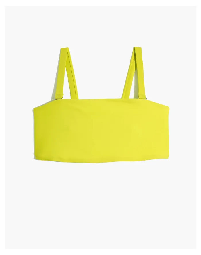 Women PALI SWIM Skinny Dip Bandeau Bikini Top Green Madewell Swim Women PALI SWIM Skinny Dip Bandeau Bikini Top Green Madewell Swim