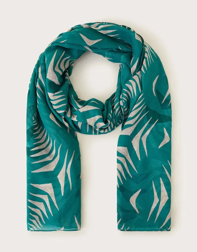 Women Palm Print Lightweight Scarf Monsoon Scarves