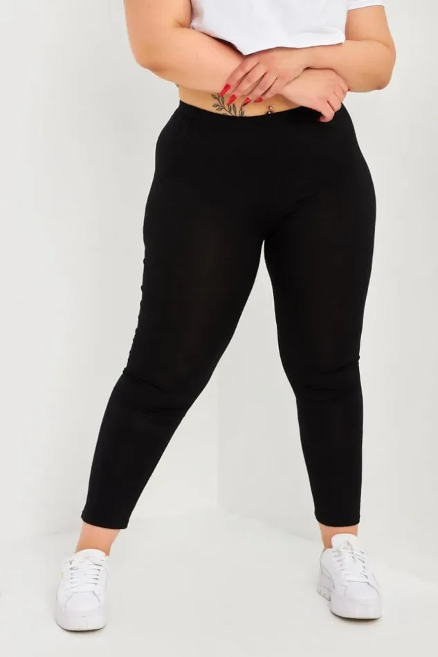 Women Pantalon Fin Noir Uni Black Brentiny Paris See Everything