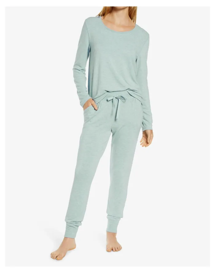 Women Papinelle Sleepwear Feather Soft Pajama Top Sage Madewell Pajamas