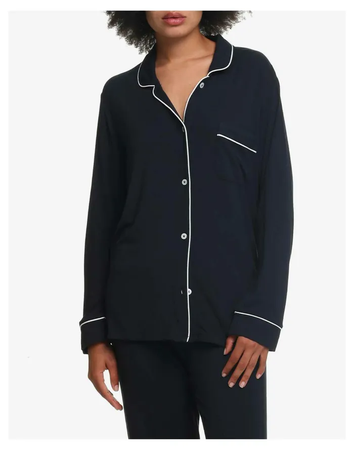 Women Papinelle Sleepwear Modal Kate Pajama Set Black Madewell Pajamas Women Papinelle Sleepwear Modal Kate Pajama Set Black Madewell Pajamas