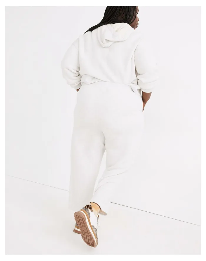 Women Plus MWL Airyterry Stitched Pocket Tapered Sweatpants Hthr Lt Grey Madewell MWL Athleisure Women Plus MWL Airyterry Stitched Pocket Tapered Sweatpants Hthr Lt Grey Madewell MWL Athleisure