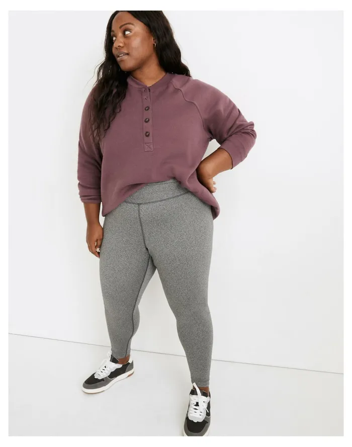 Women Plus MWL Form High Rise 28034 Leggings In Heathered Charcoal Hthr Charcoal Madewell MWL Athleisure Women Plus MWL Form High Rise 28034 Leggings In Heathered Charcoal Hthr Charcoal Madewell MWL Athleisure
