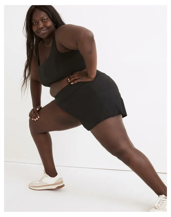 Women Plus MWL Running Shorts True Black Madewell Activewear Women Plus MWL Running Shorts True Black Madewell Activewear