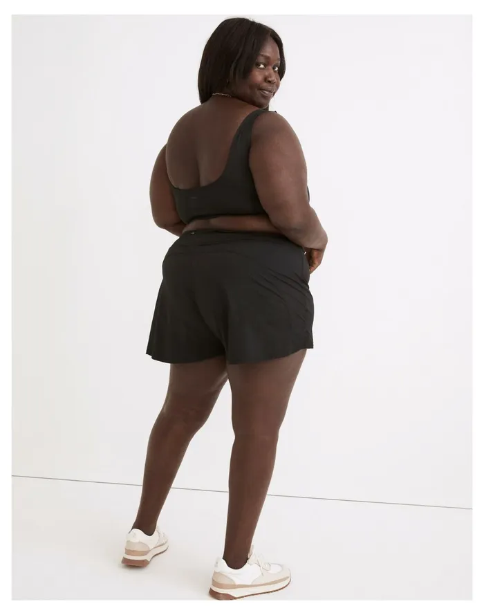 Women Plus MWL Running Shorts True Black Madewell Activewear Women Plus MWL Running Shorts True Black Madewell Activewear