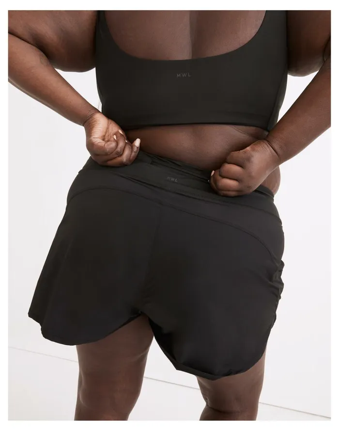 Women Plus MWL Running Shorts True Black Madewell Activewear Women Plus MWL Running Shorts True Black Madewell Activewear