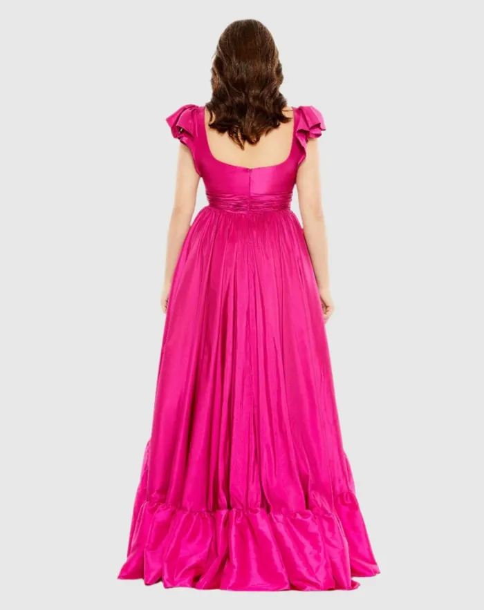 Women Plus Size Dresses Mac Duggal Flutter Sleeve A Line High Low Ruffle Hem Gown Plus Magenta Women Plus Size Dresses Mac Duggal Flutter Sleeve A Line High Low Ruffle Hem Gown Plus Magenta