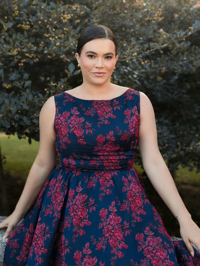 Women Plus Size Dresses Mac Duggal Sleeveless Floral Embroidered Dress Midnight Multi Women Plus Size Dresses Mac Duggal Sleeveless Floral Embroidered Dress Midnight Multi