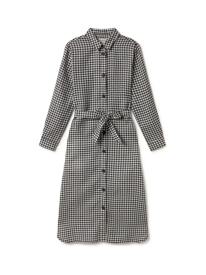 Women Pollan 8211 Black and White Vichy TWOTHIRDS Dresses