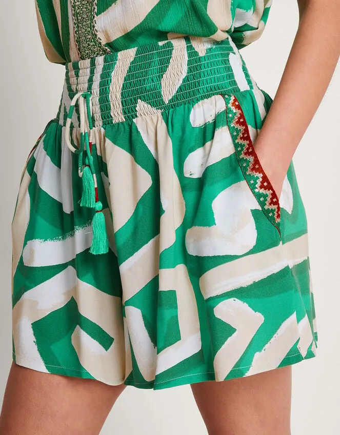Women Posy Print Shorts Green Monsoon Beachwear and Swimwear