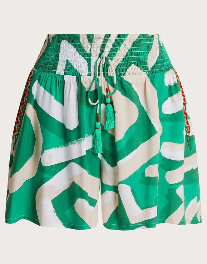 Women Posy Print Shorts Green Monsoon Beachwear and Swimwear