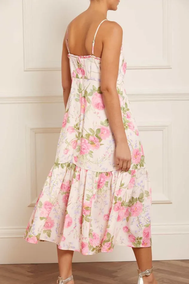 Women Printed Dresses Needle and Thread Rose Bluebell Cami Ankle Dress Multi