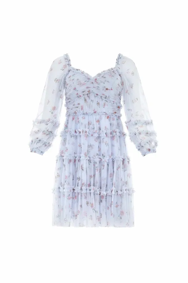 Women Printed Dresses Needle and Thread Scatter Ditsy Mini Dress Blue Women Printed Dresses Needle and Thread Scatter Ditsy Mini Dress Blue