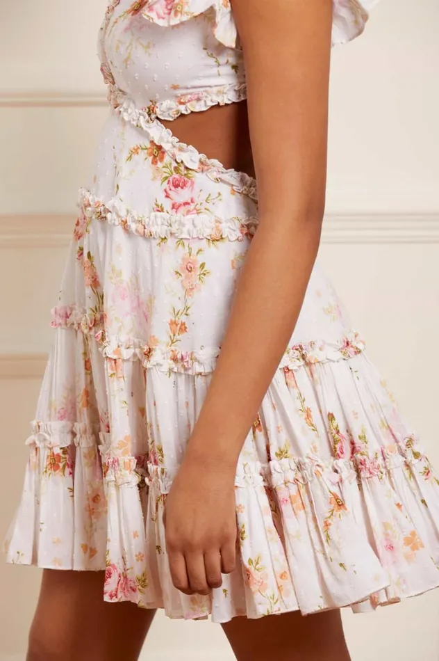 Women Printed Dresses Needle and Thread Trailing Blooms Cotton Backless Micro Mini Dress Multi Women Printed Dresses Needle and Thread Trailing Blooms Cotton Backless Micro Mini Dress Multi