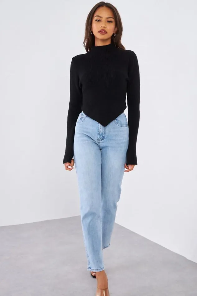 Women Pull Noir Court En Laine Black Brentiny Paris Sweaters and Sweatshirts Women Pull Noir Court En Laine Black Brentiny Paris Sweaters and Sweatshirts