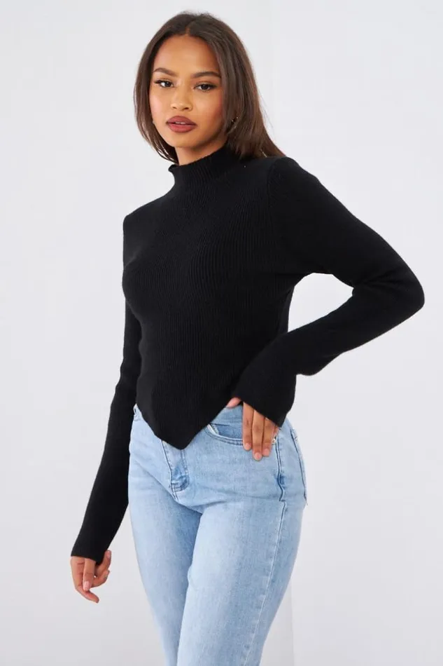 Women Pull Noir Court En Laine Black Brentiny Paris Sweaters and Sweatshirts Women Pull Noir Court En Laine Black Brentiny Paris Sweaters and Sweatshirts