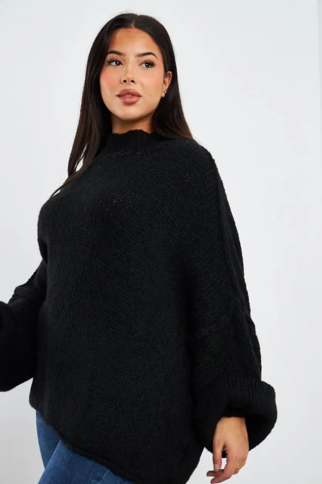 Women Pull Noir Textur Col Montant Black Brentiny Paris Sweaters and Sweatshirts Women Pull Noir Textur Col Montant Black Brentiny Paris Sweaters and Sweatshirts