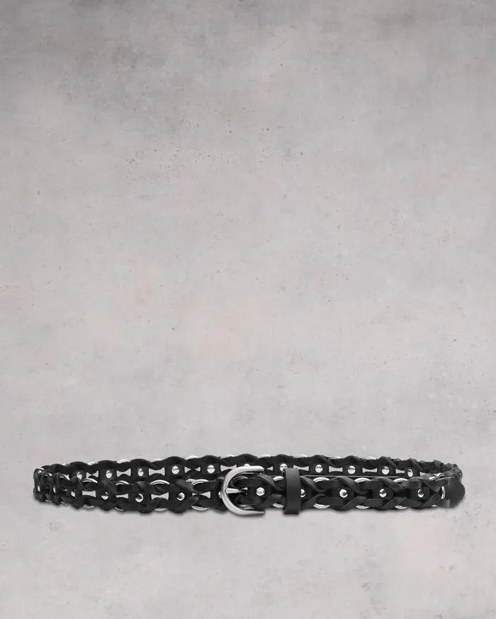 Women Rag and Bone Belts Aria Chain Belt Black