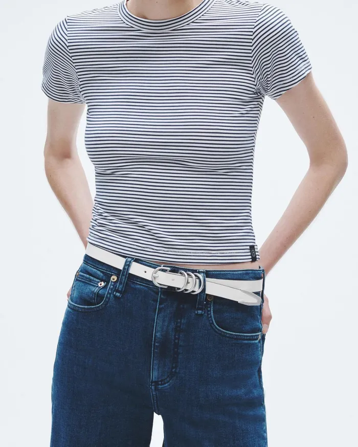 Women Rag and Bone Belts Baby Spire Hip Belt Antique White Women Rag and Bone Belts Baby Spire Hip Belt Antique White