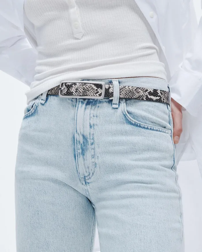 Women Rag and Bone Belts Small Rebound Belt White Snake Women Rag and Bone Belts Small Rebound Belt White Snake