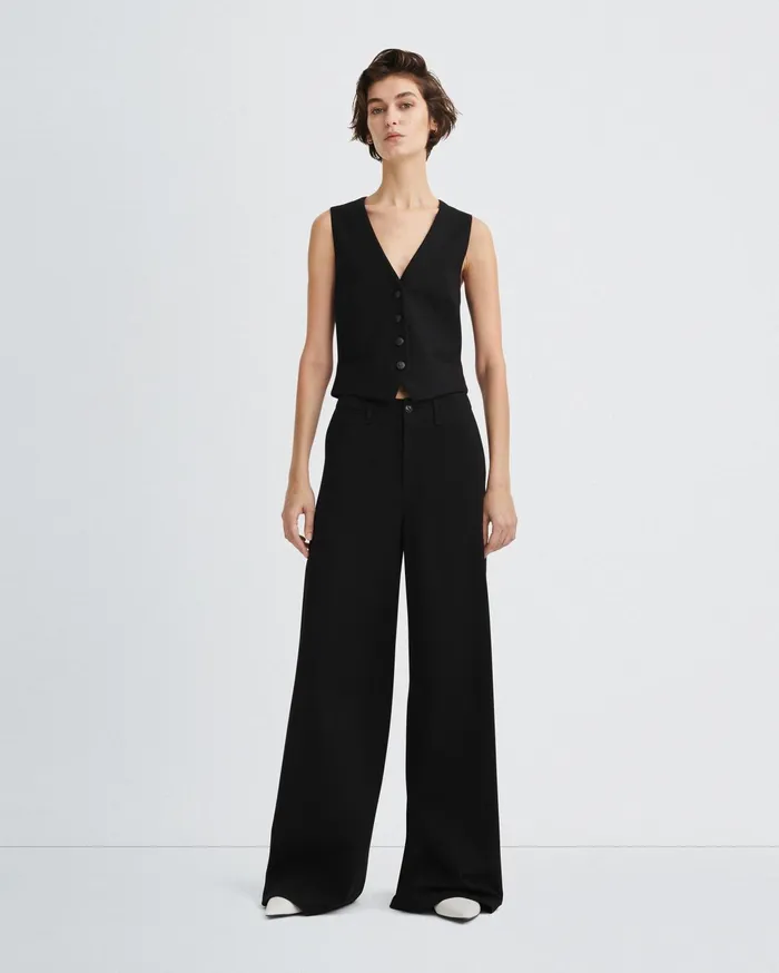 Women Rag and Bone Blazers and Vests Priya Ponte Vest Black Women Rag and Bone Blazers and Vests Priya Ponte Vest Black