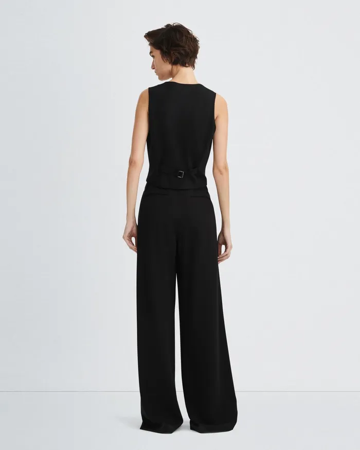 Women Rag and Bone Blazers and Vests Priya Ponte Vest Black Women Rag and Bone Blazers and Vests Priya Ponte Vest Black