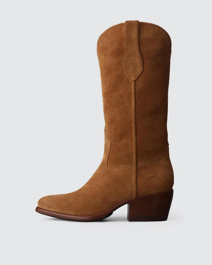 Women Rag and Bone Boots Rb Cowboy Boot Sabbia Suede