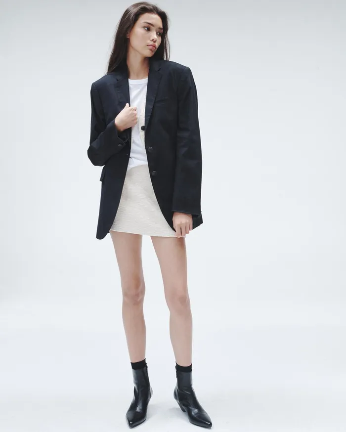 Women Rag and Bone Dresses and Skirts Emerson Italian Tweed Skirt Ivory