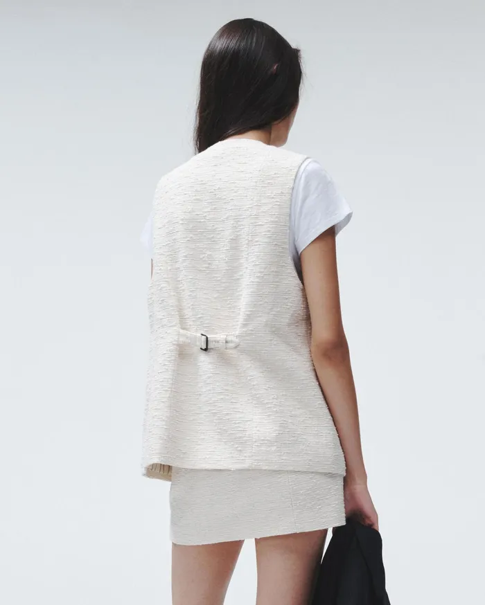 Women Rag and Bone Dresses and Skirts Emerson Italian Tweed Skirt Ivory Women Rag and Bone Dresses and Skirts Emerson Italian Tweed Skirt Ivory