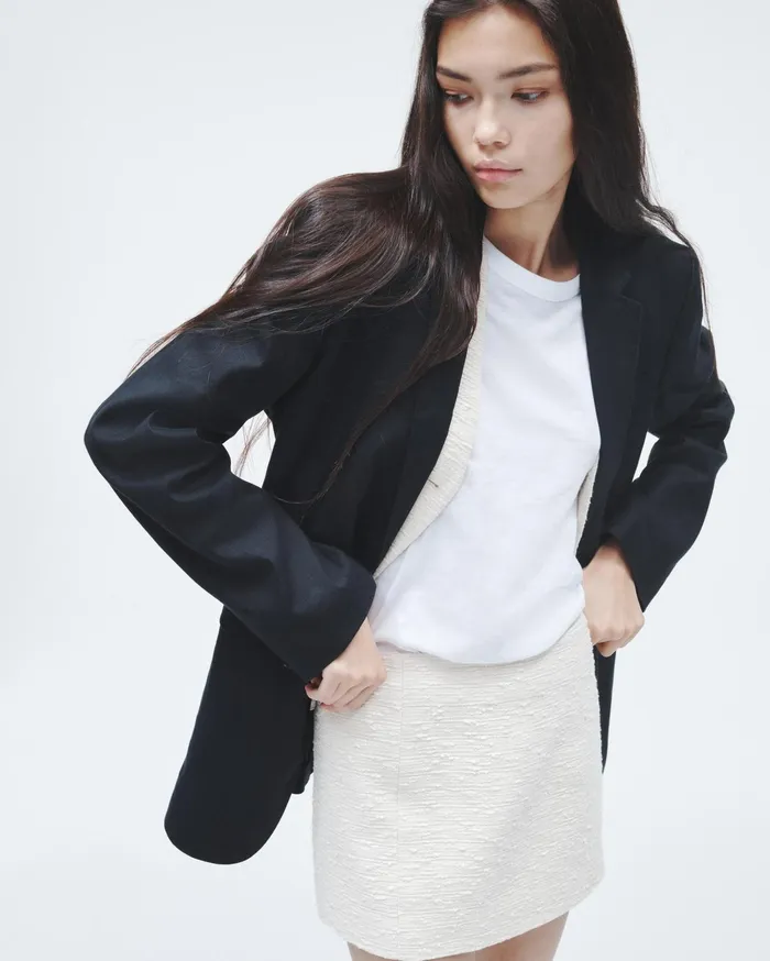 Women Rag and Bone Dresses and Skirts Emerson Italian Tweed Skirt Ivory Women Rag and Bone Dresses and Skirts Emerson Italian Tweed Skirt Ivory