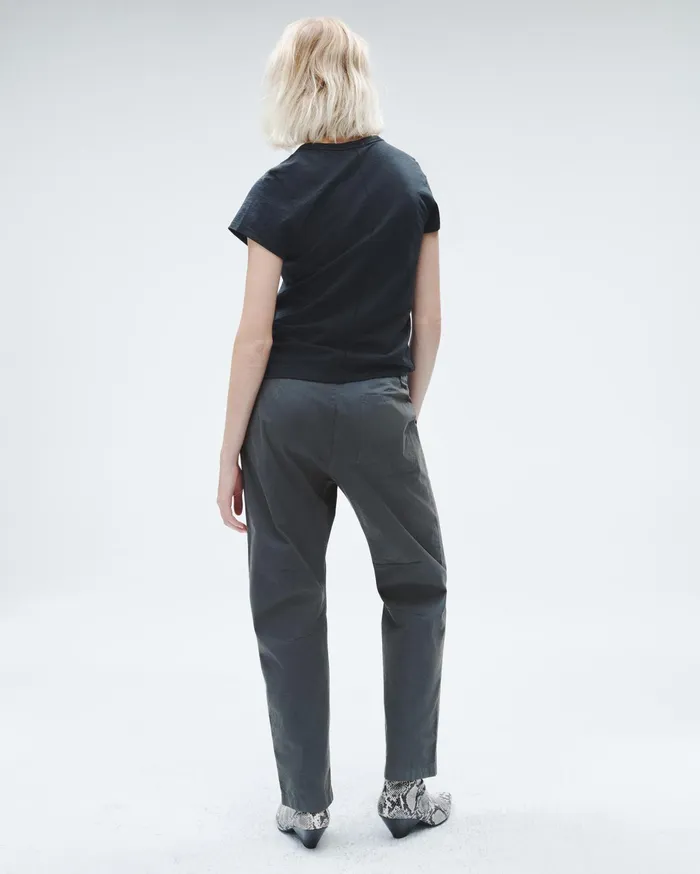 Women Rag and Bone Pants Leyton Full Length Cotton Pant Dark Grey Women Rag and Bone Pants Leyton Full Length Cotton Pant Dark Grey