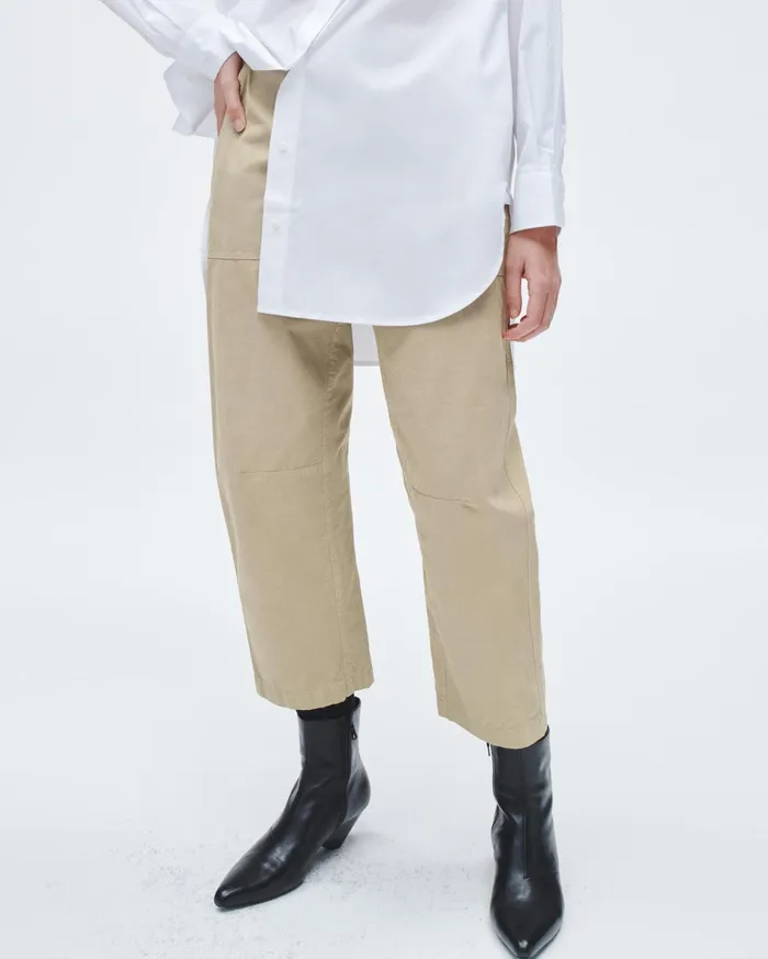 Women Rag and Bone Pants Leyton Workwear Cotton Pant Khaki Women Rag and Bone Pants Leyton Workwear Cotton Pant Khaki