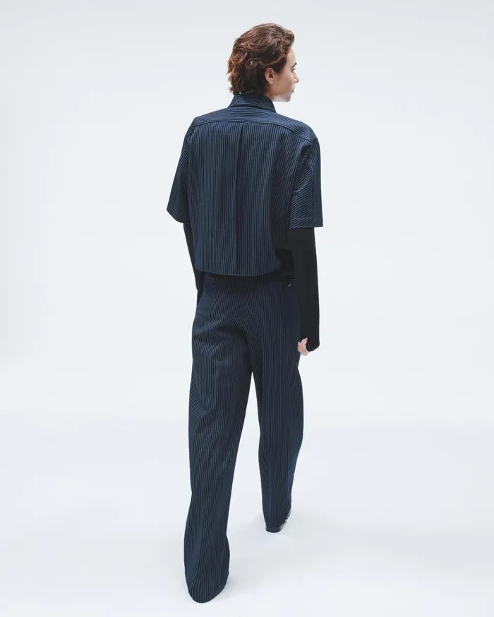 Women Rag and Bone Pants Marianne Ponte Pant Navy Stripe Women Rag and Bone Pants Marianne Ponte Pant Navy Stripe