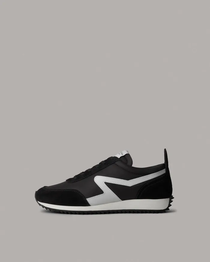 Women Rag and Bone Sneakers Black Retro Runner Recycled Materials Sneaker Rag and Bone Black Retro Runner Recycled Materials Sneaker