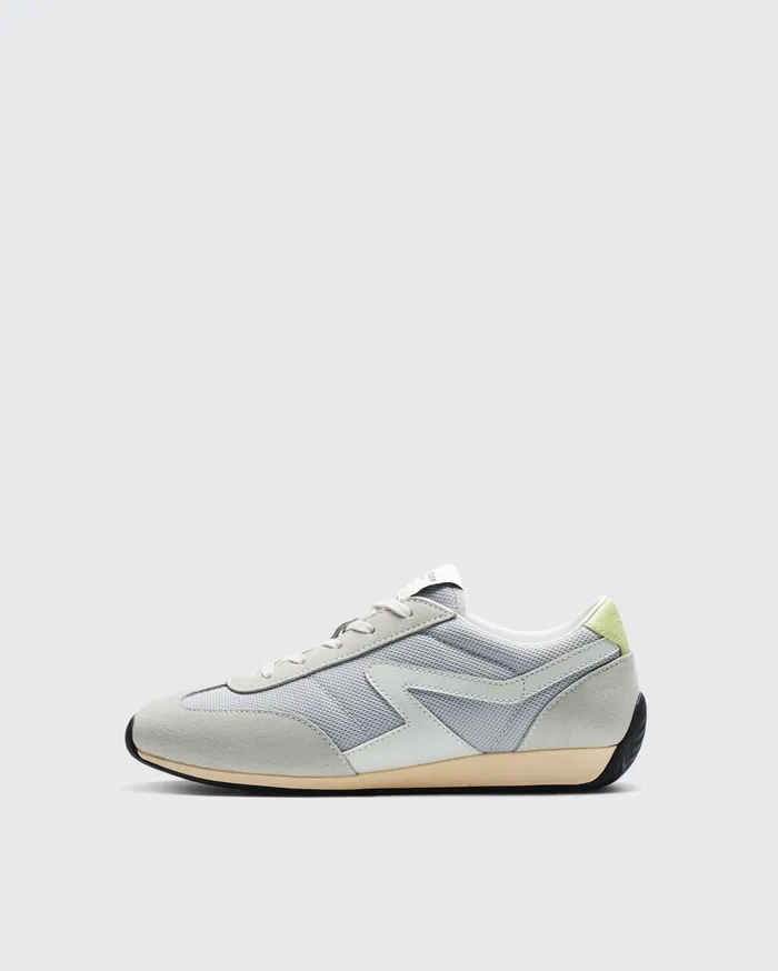 Women Rag and Bone Sneakers Retro Runner Slim Cloud Grey