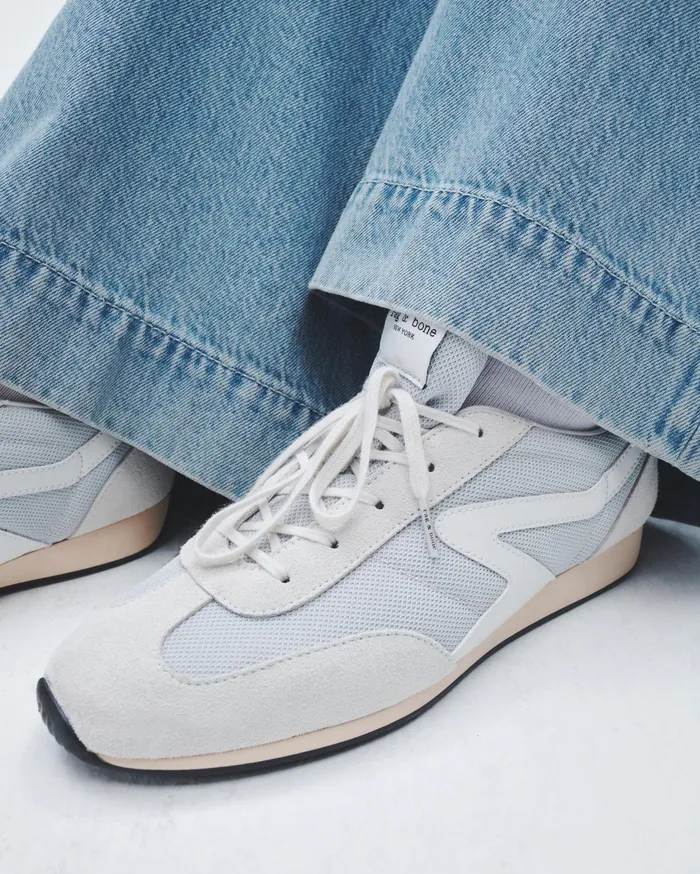 Women Rag and Bone Sneakers Retro Runner Slim Cloud Grey Women Rag and Bone Sneakers Retro Runner Slim Cloud Grey