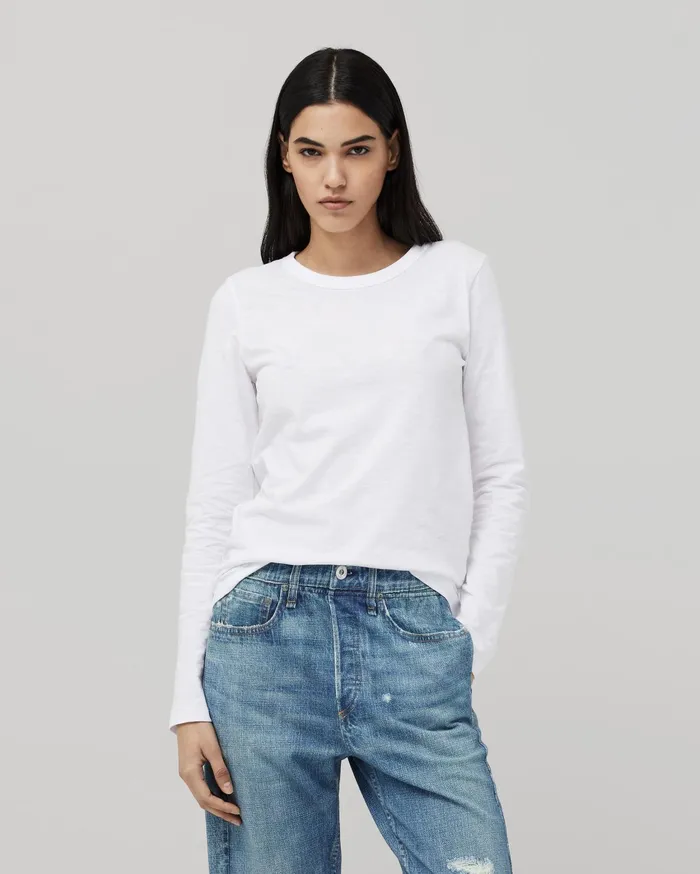 Women Rag and Bone TShirts The Slub Long Sleeve T Shirt For Women Women Rag and Bone TShirts The Slub Long Sleeve T Shirt For Women